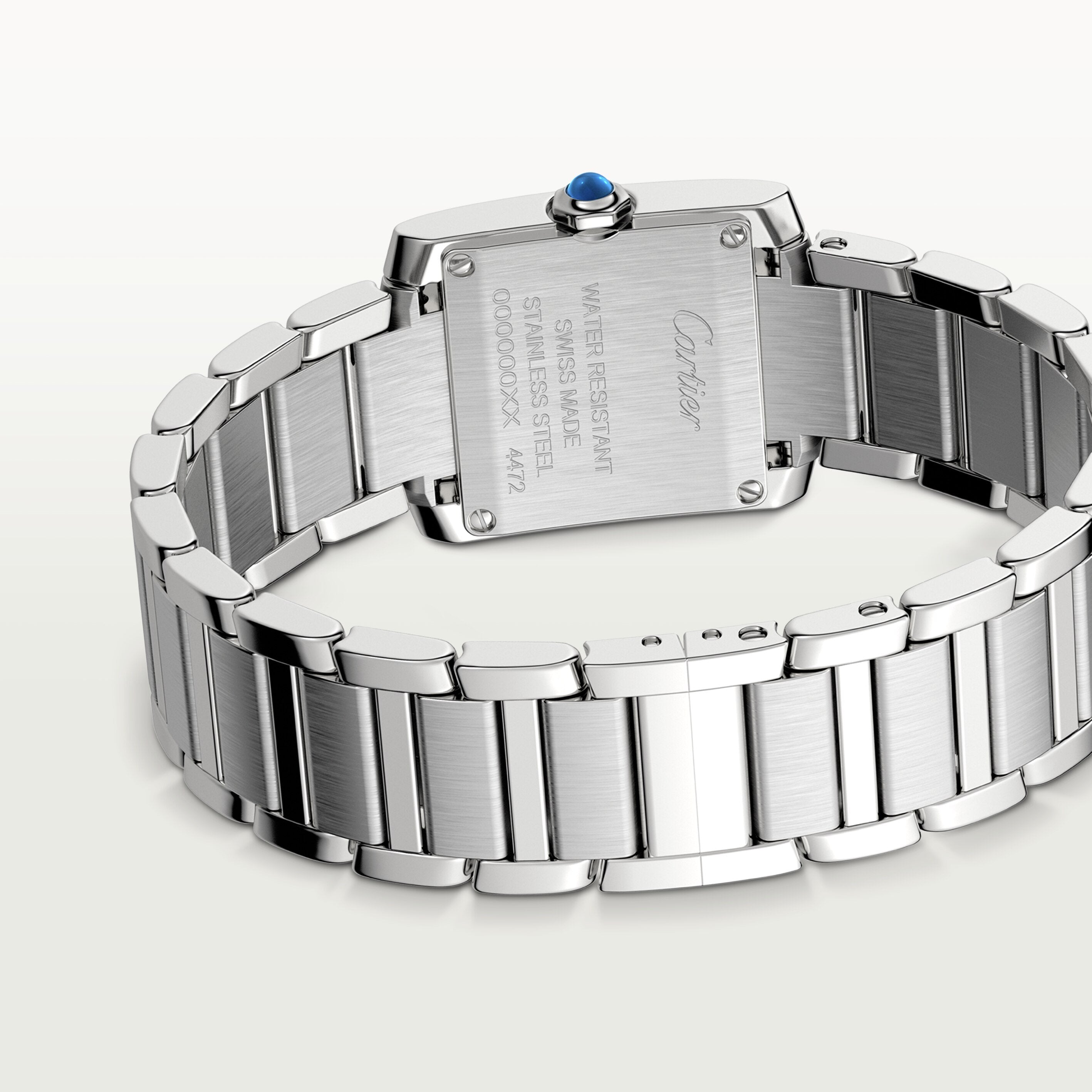 Watch in steel Tank Française Cartier