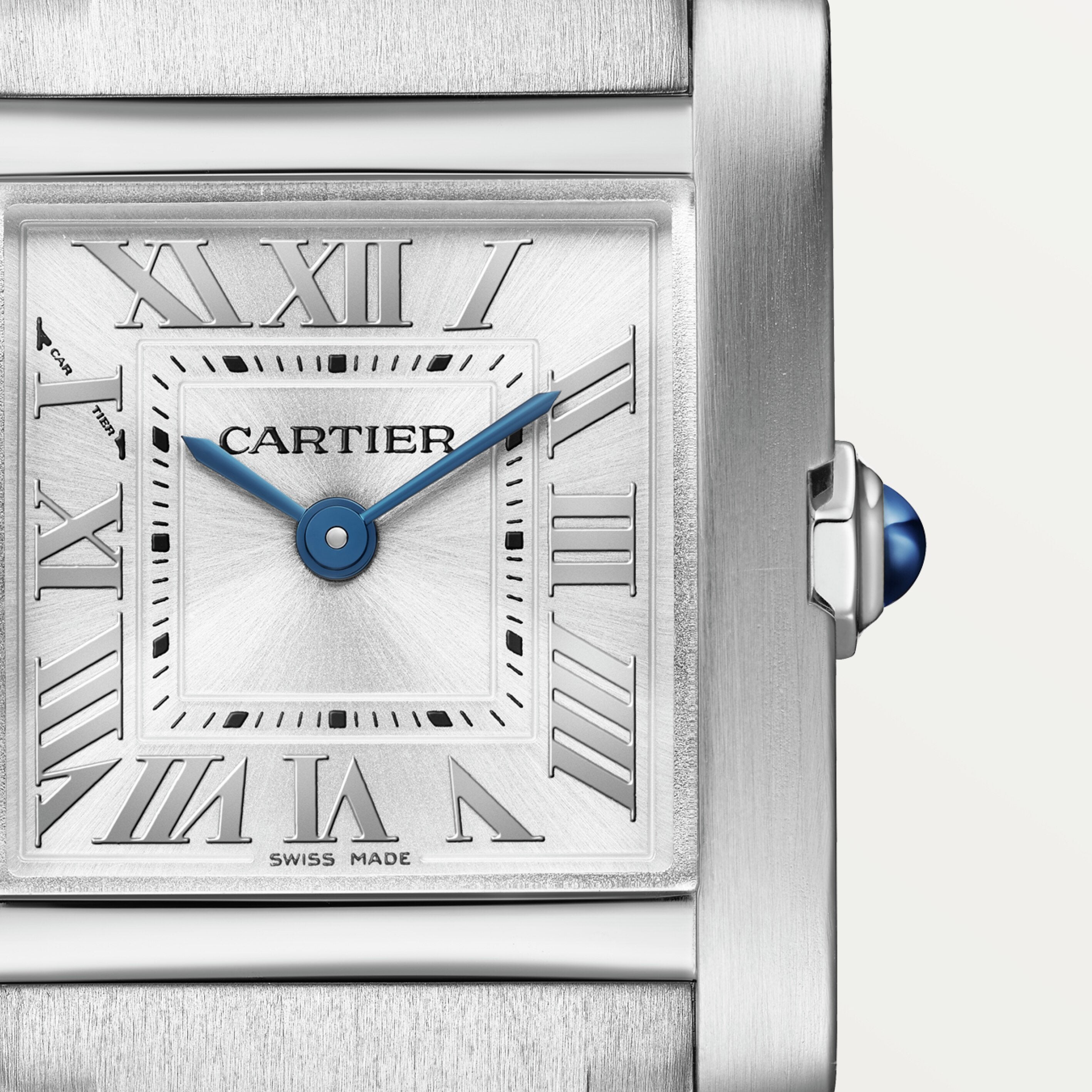Watch in steel Tank Française Cartier