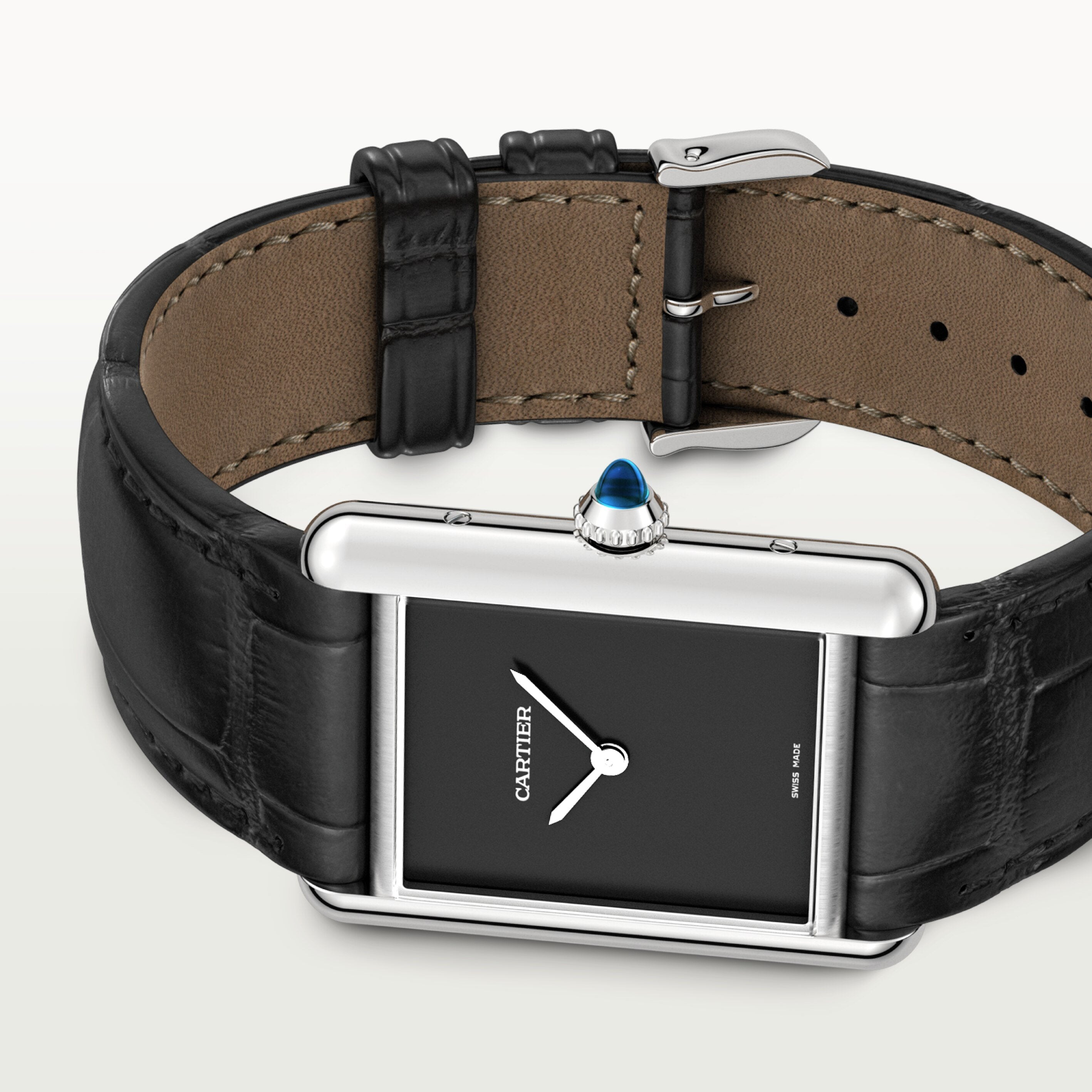 Watch in steel Tank Must Cartier