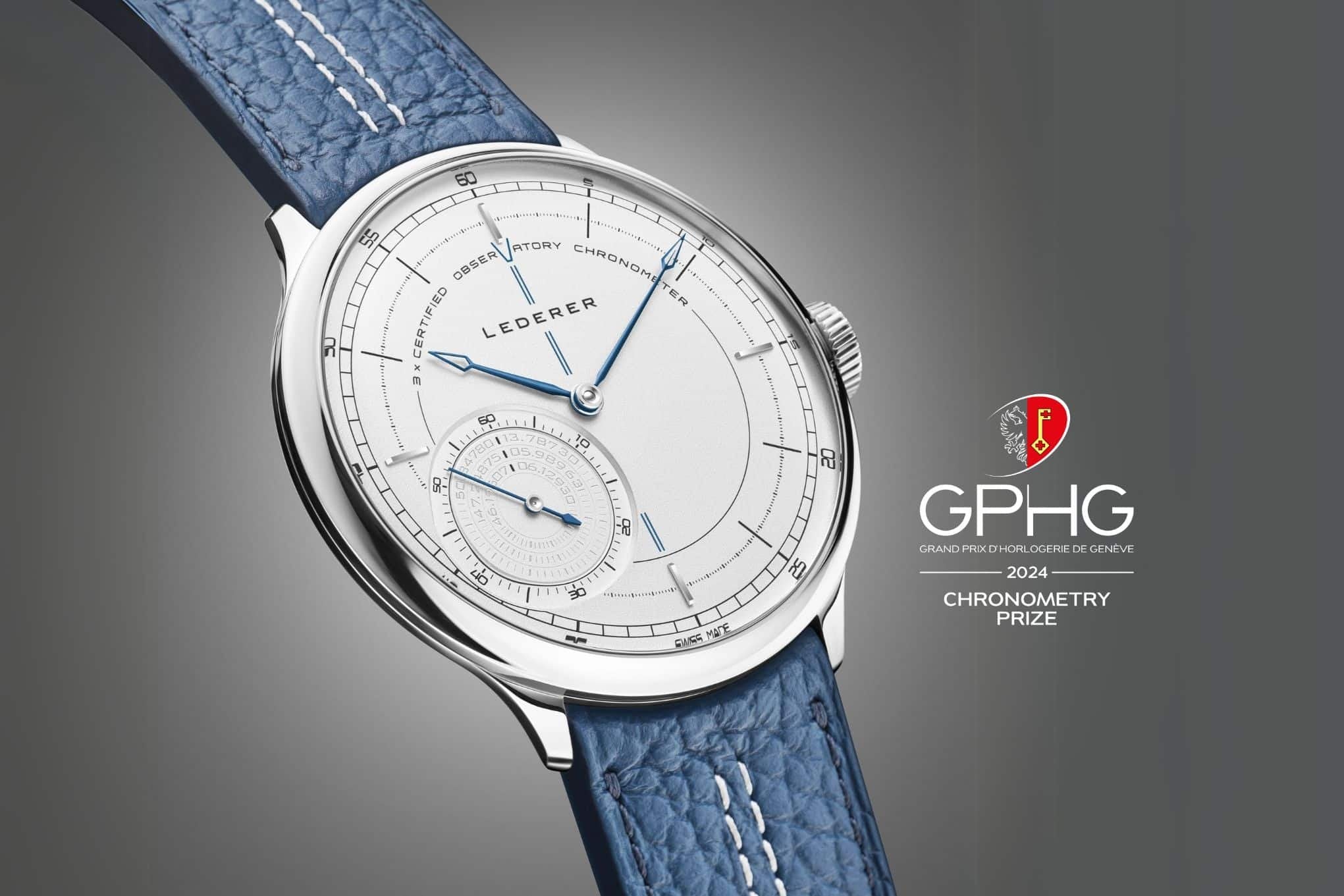 Watch in steel Triple Certified Observatory Chronometer Lederer