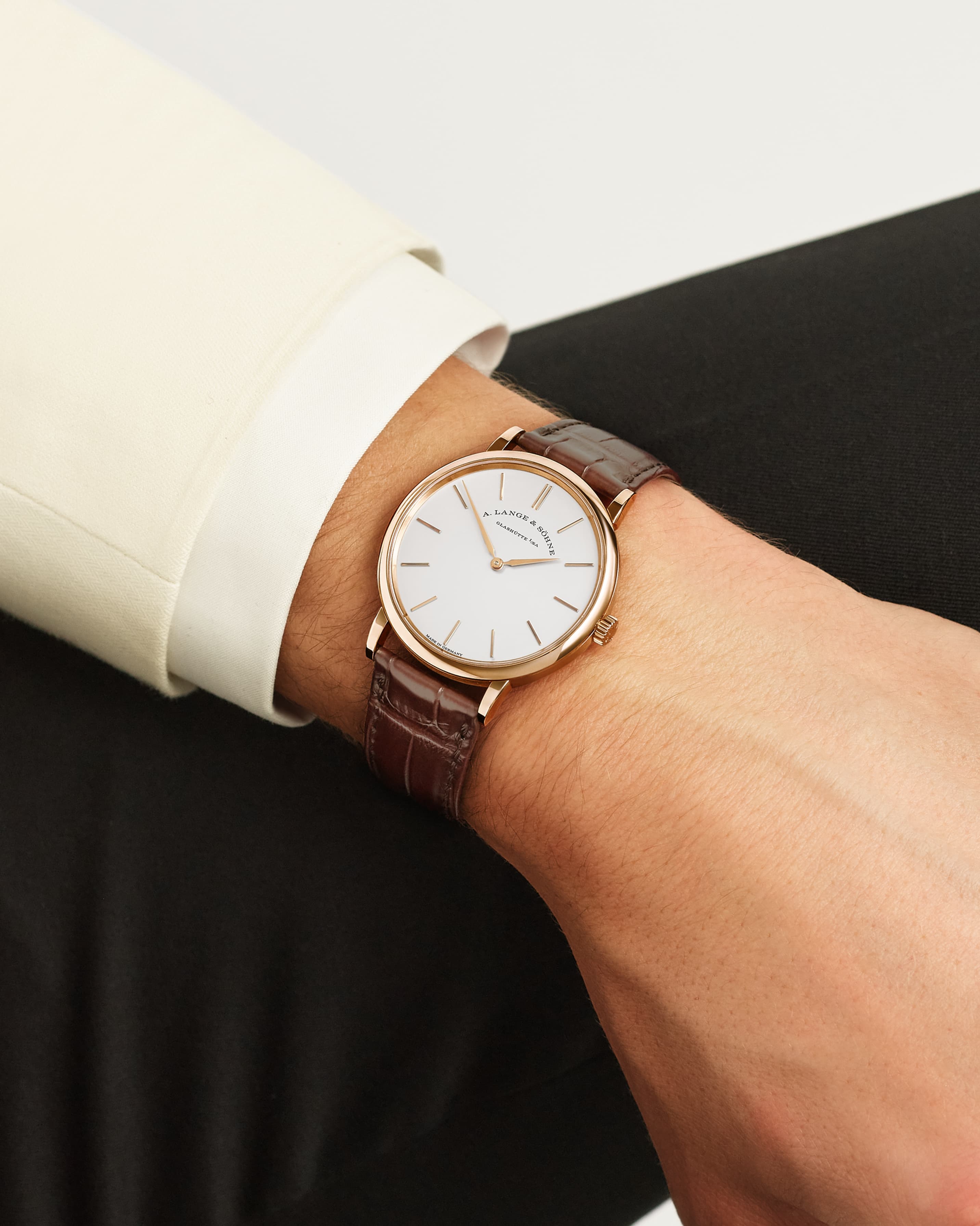 Watch in rose gold Saxonia Thin A lange soehne
