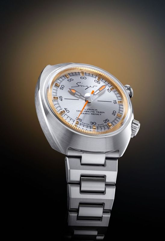 Watch in steel 1969 Sunray Timer Singer