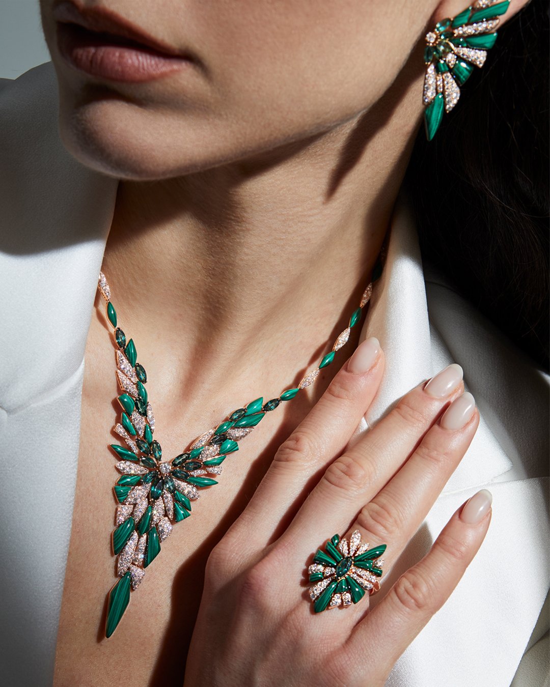 Earrings in oro rosa Déco Earrings Palmiero