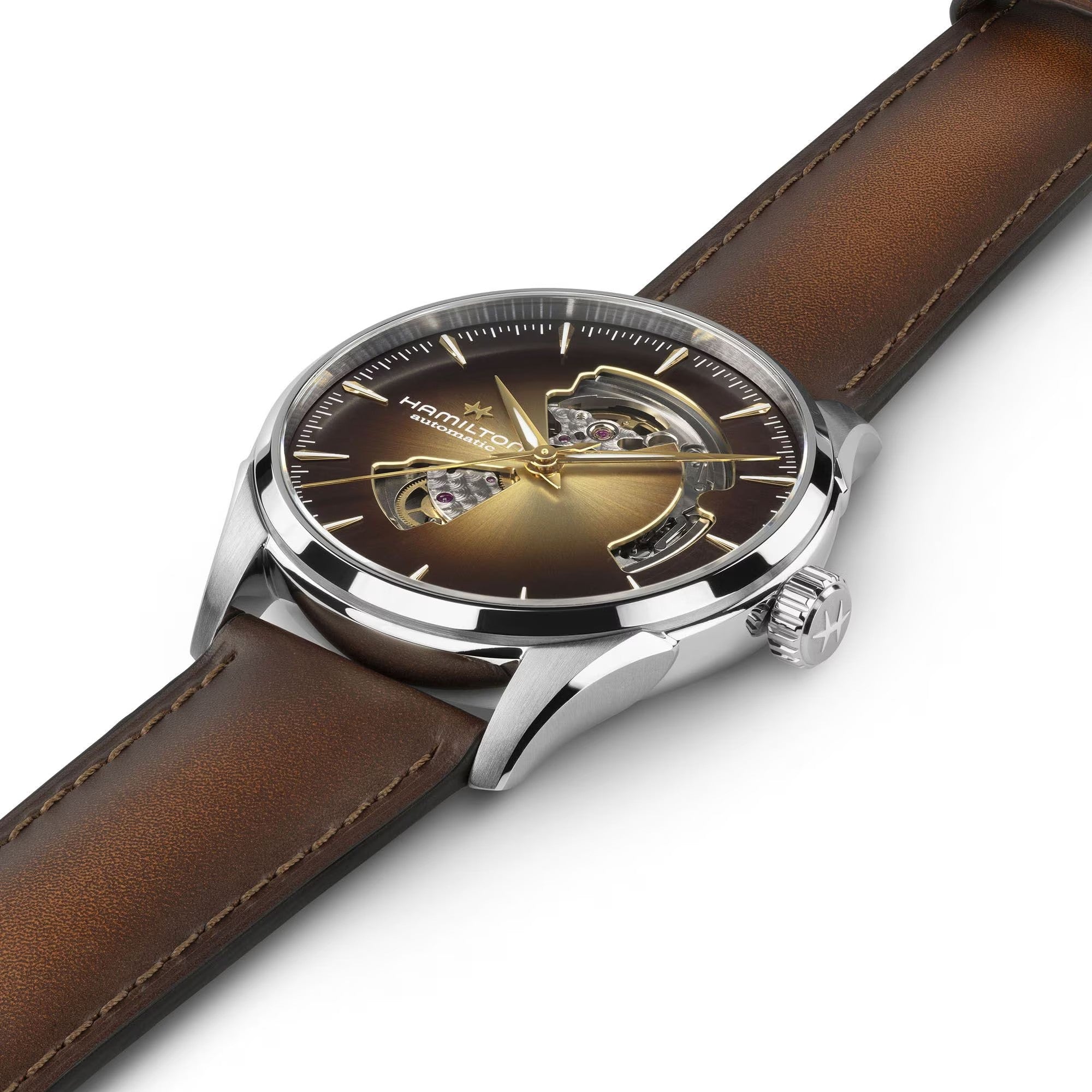 Watch in steel Jazzmaster Open Heart Auto  Hamilton