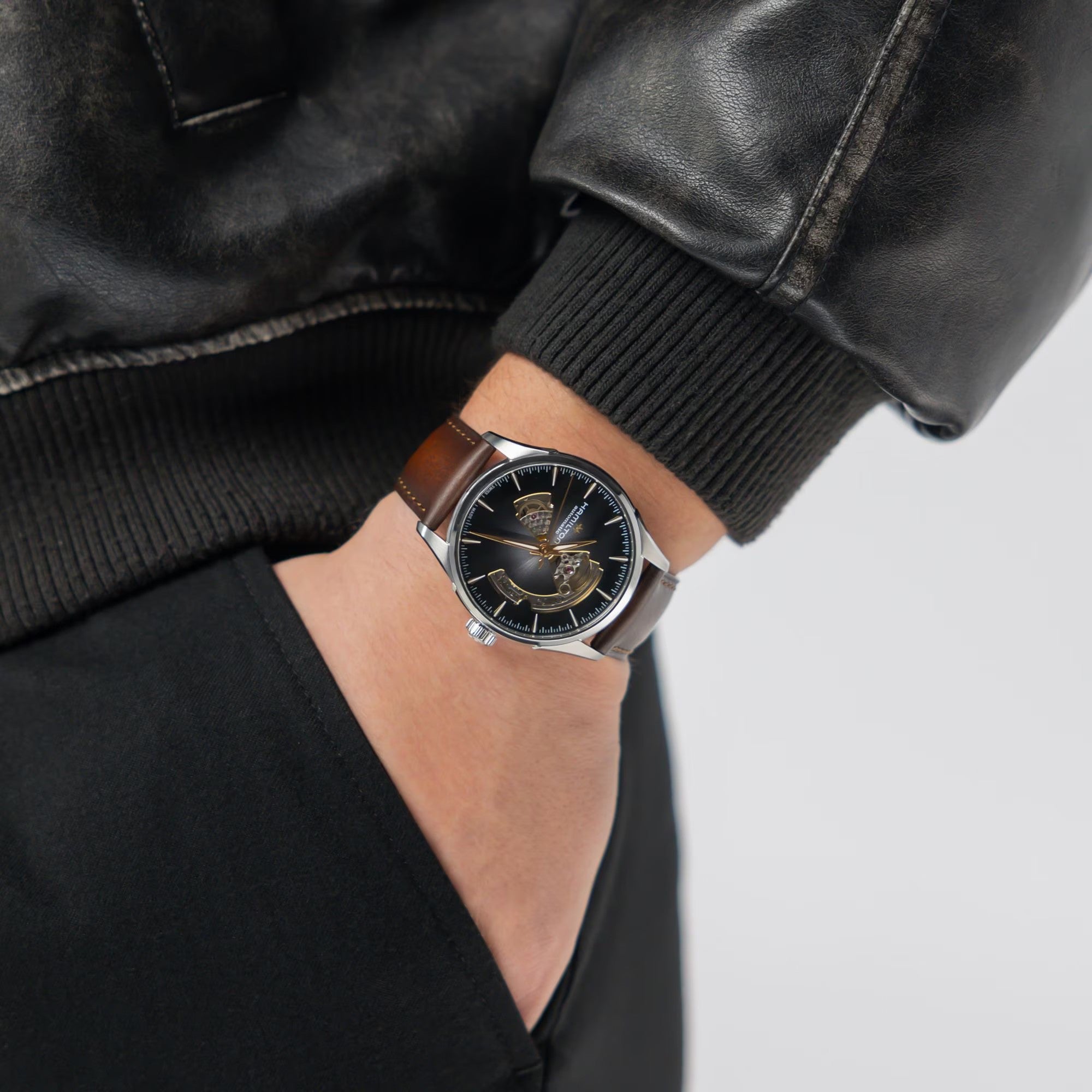 Orologio in acciaio Jazzmaster Open Heart Auto Hamilton
