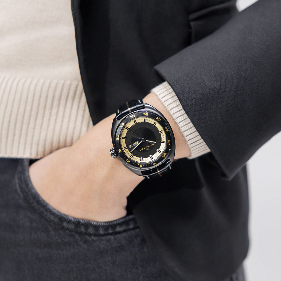 Orologio in acciaio pvd American Classic Pan Europ Resident Evil Hamilton