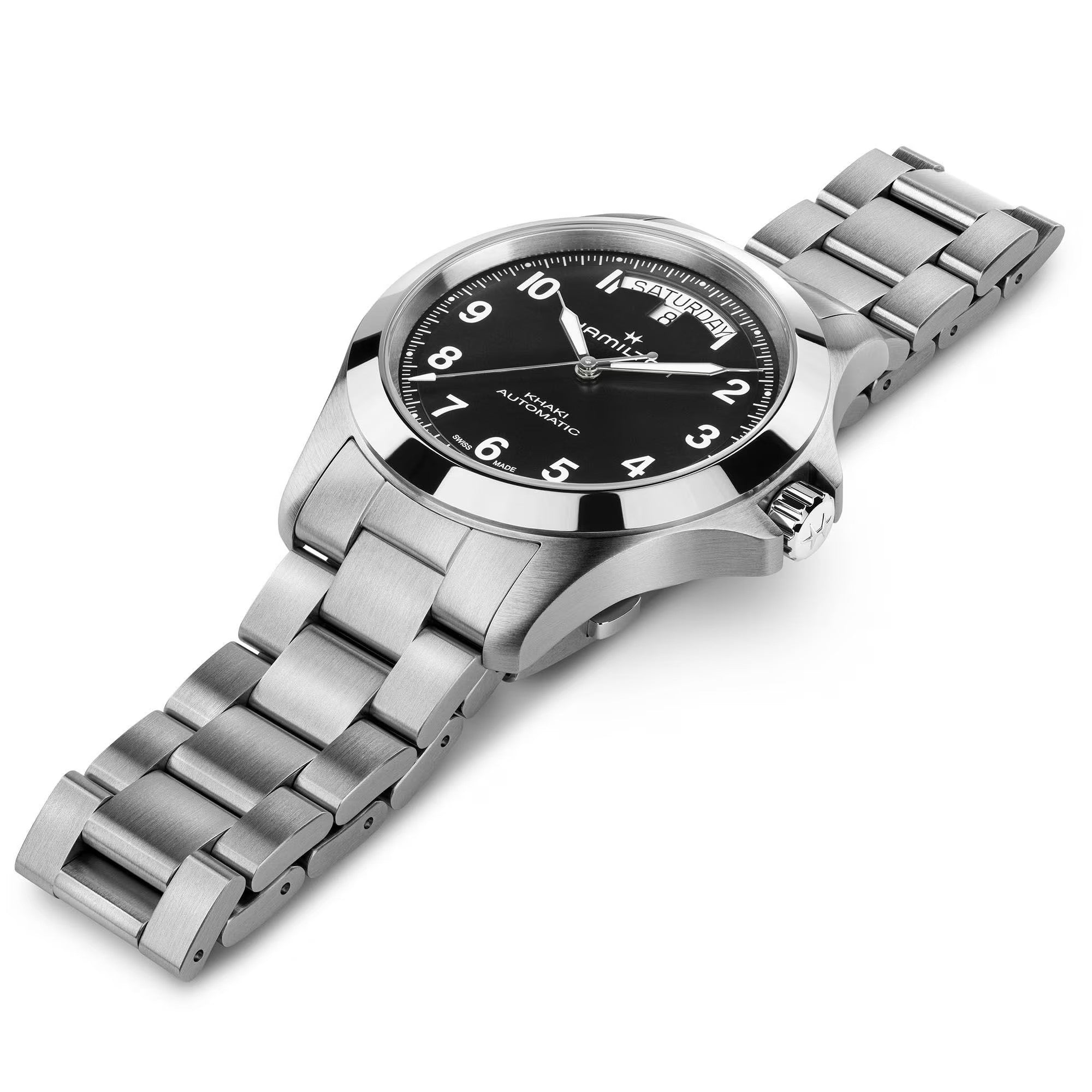 Watch in steel Khaki Field King Day-date Hamilton
