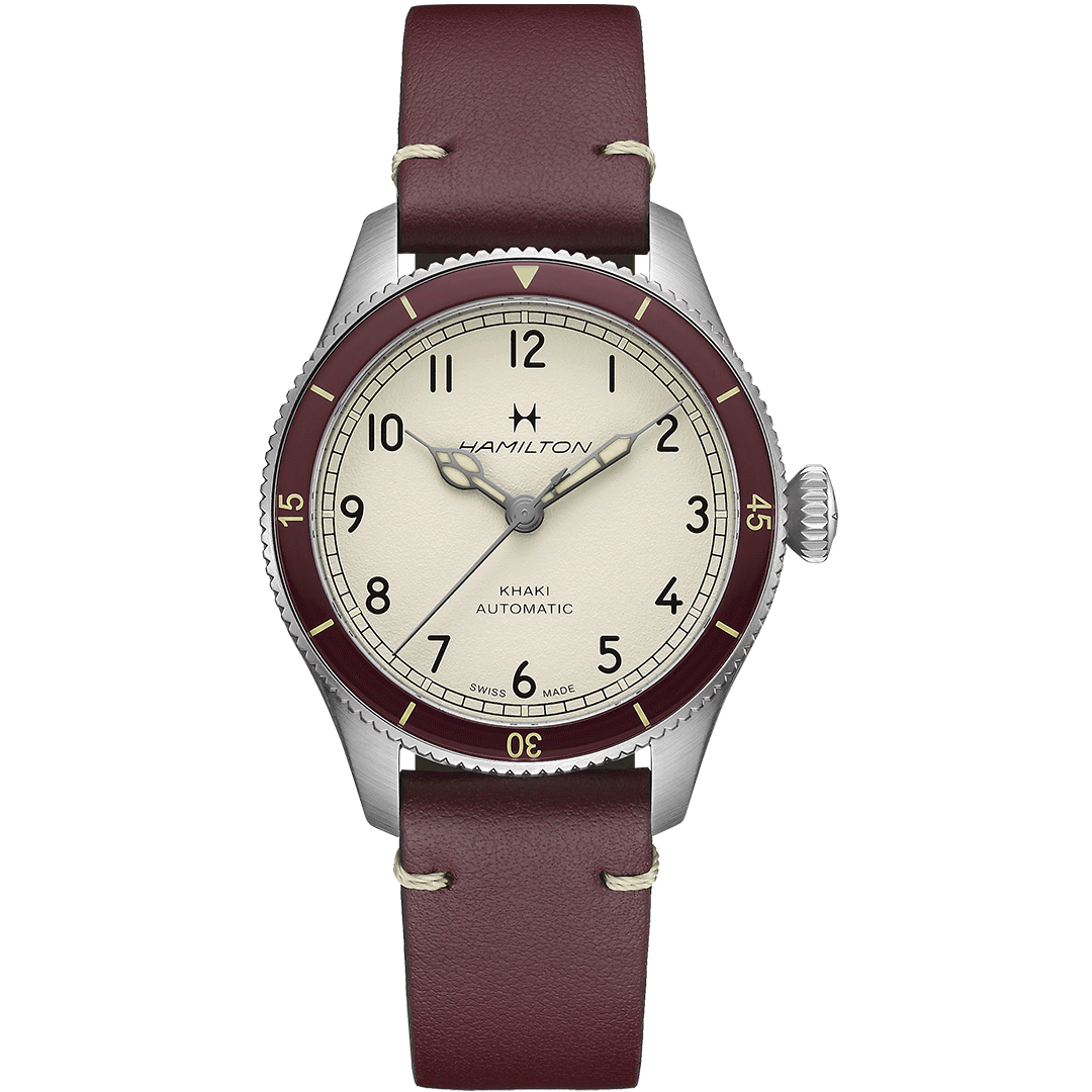 Orologio in acciaio Khaki Aviation Pilot Pioneer Hamilton
