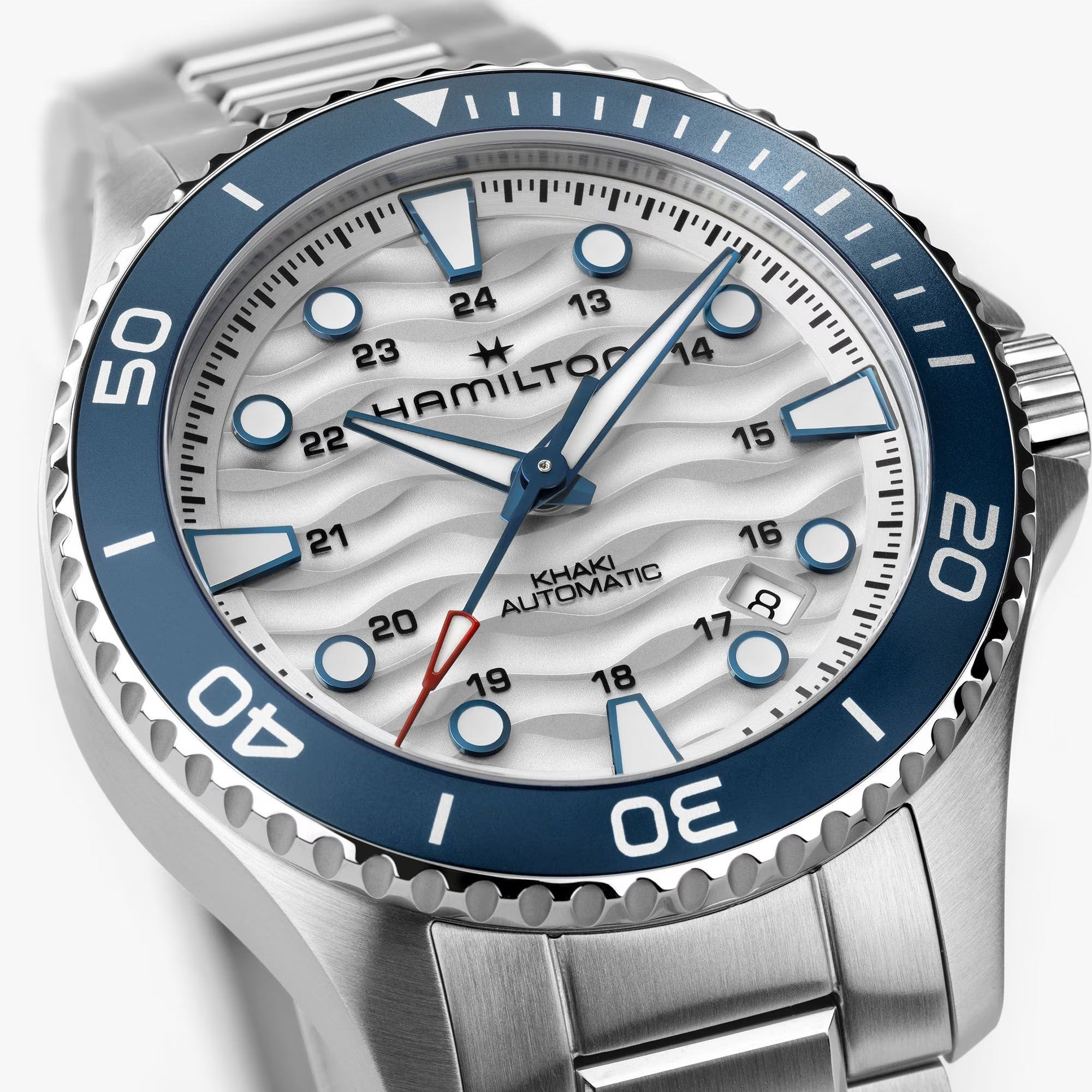 Orologio in acciaio Khaki Navy Scuba Auto Hamilton