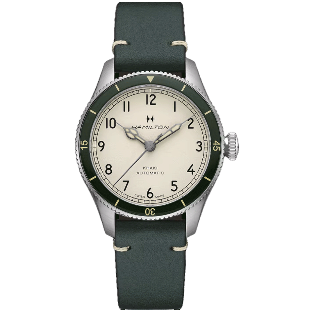 Watch in steel Khaki Aviation Pilot Pioneer Hamilton