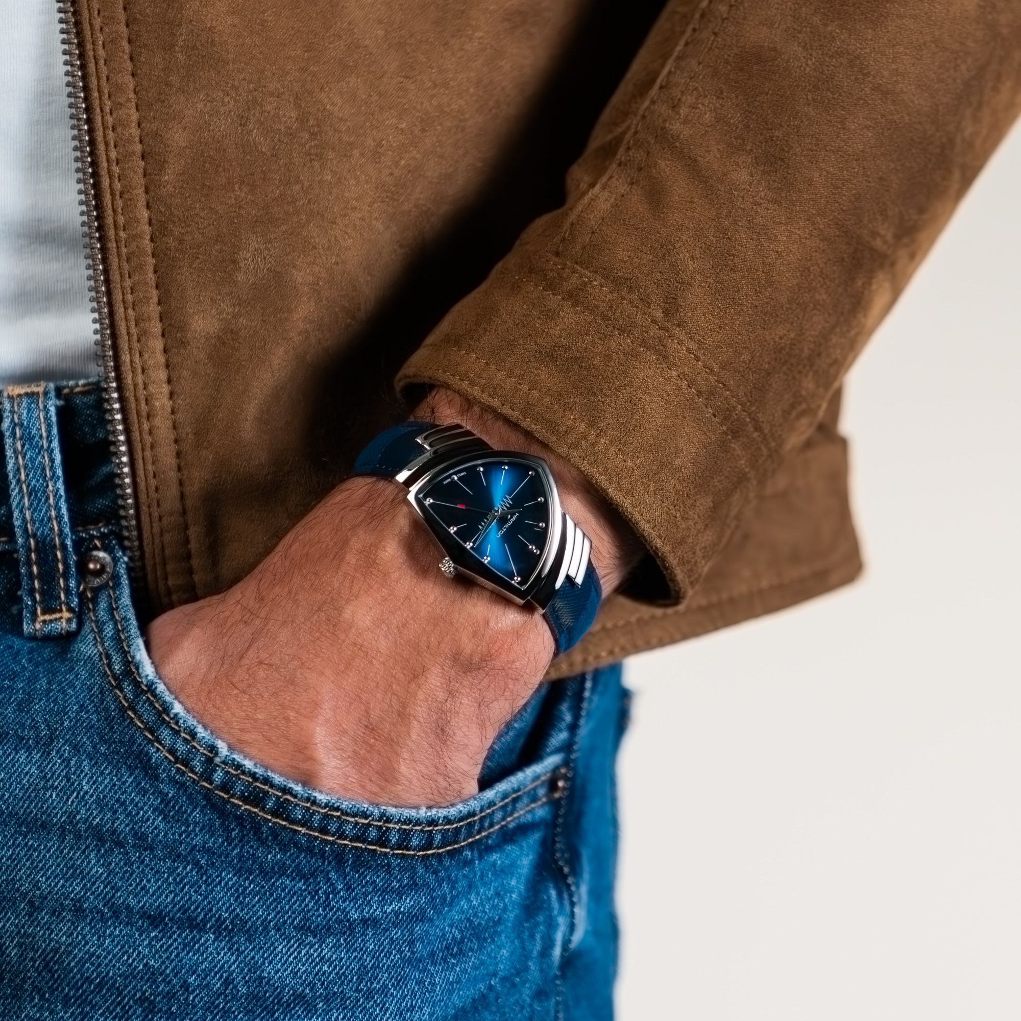 Orologio in acciaio Ventura Quartz Hamilton