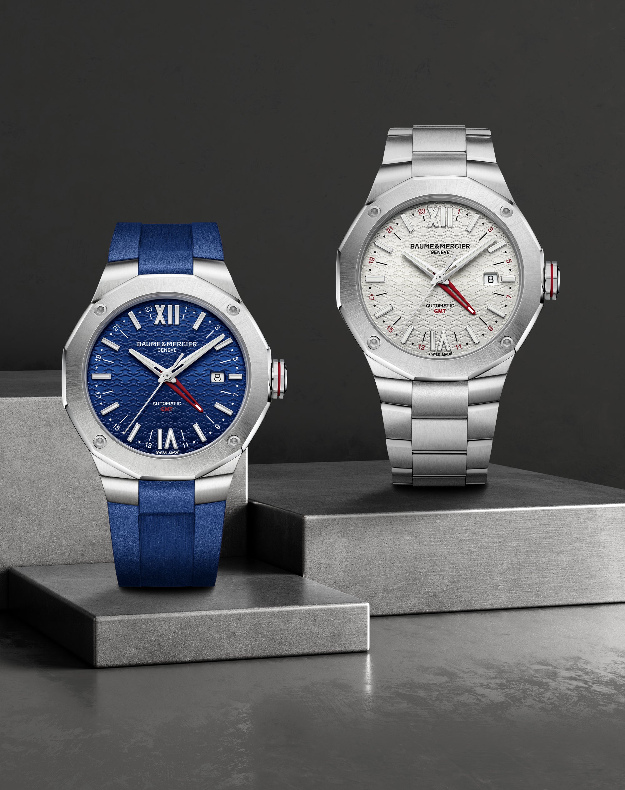 Watch in steel Riviera Baume et mercier