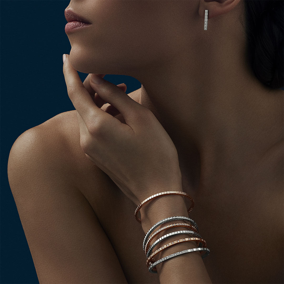 Gioiello in oro bianco Bracciale Ice Cube Chopard