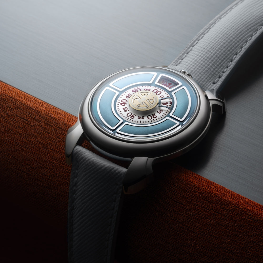 Watch in steel Labormatic Azzurro, 42 mm Gaga laboratorio