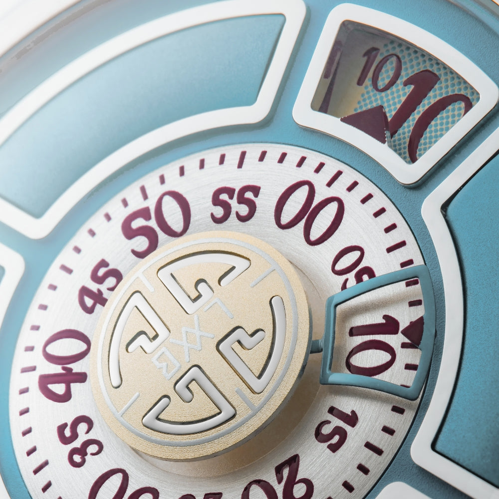 Watch in steel Labormatic Azzurro, 42 mm Gaga laboratorio