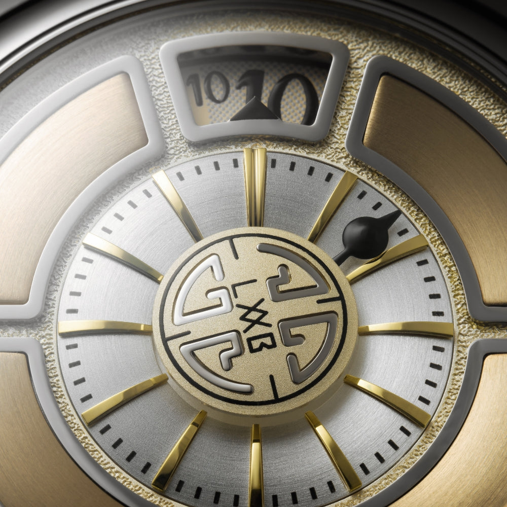 Watch in steel Labormatic Champagne Gaga laboratorio