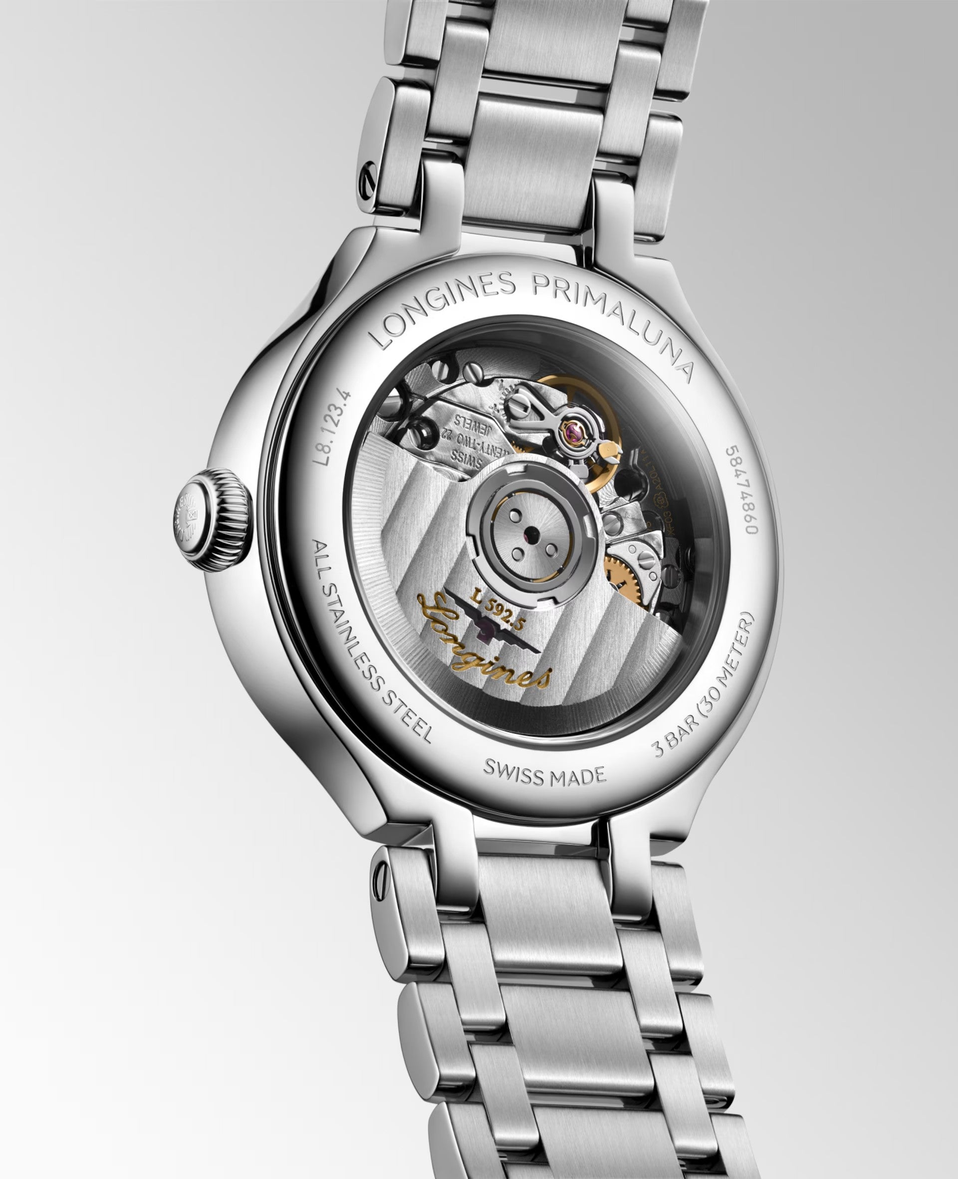 Orologio in acciaio PrimaLuna Longines