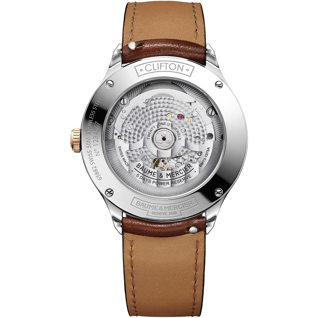 Orologio in acciaio Clifton Baume et mercier