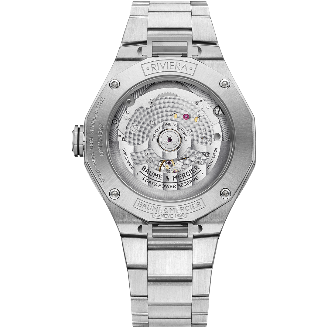 Watch in steel Riviera Baume et mercier