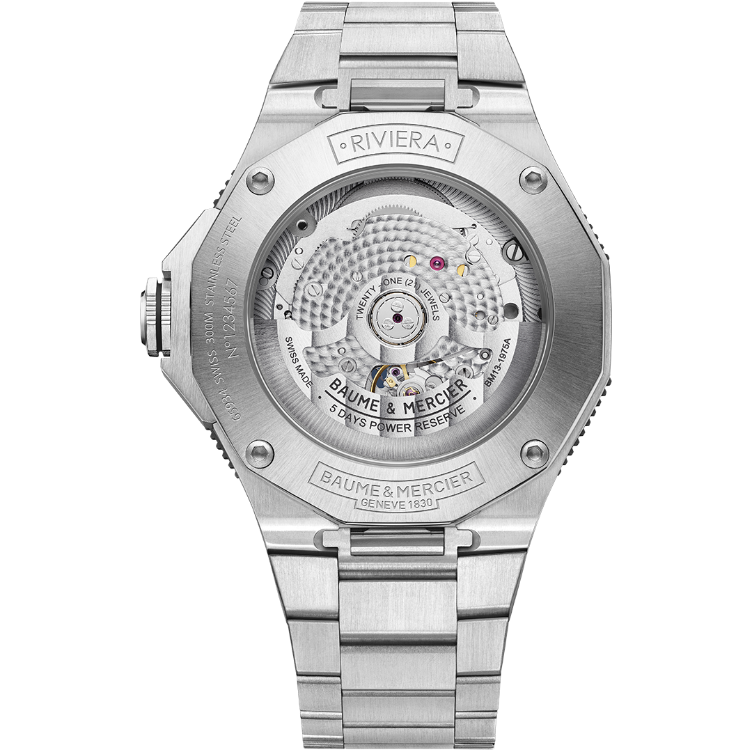 Watch in steel Riviera Baume et mercier