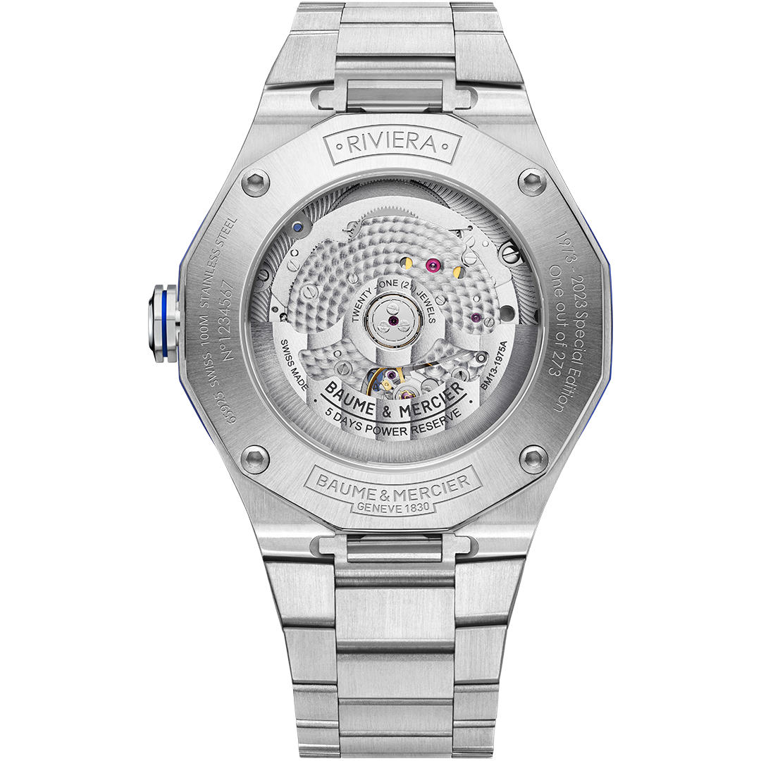Orologio in acciaio Riviera Special Edition 50th Anniversary Baume et mercier