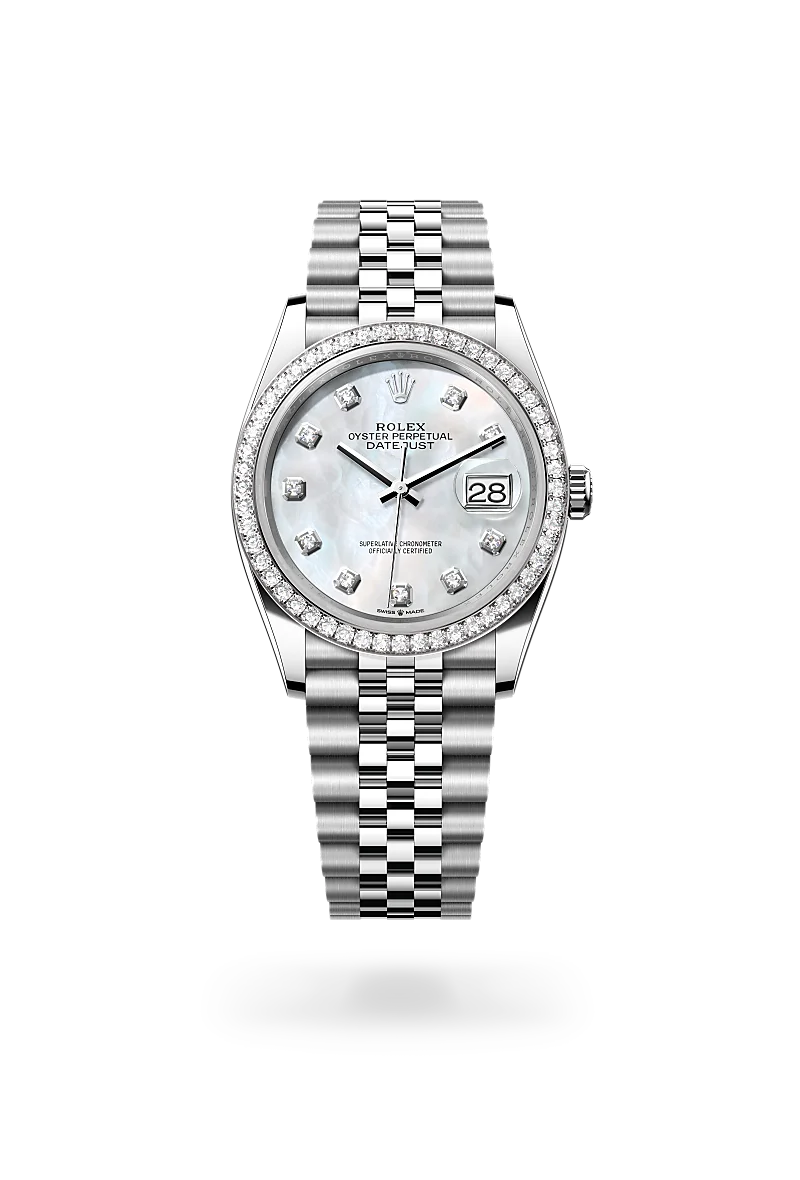 Rolex Datejust in Rolesor bianco (combinazione di acciaio Oystersteel e oro bianco), M126284RBR-0011 - Pisa 1940