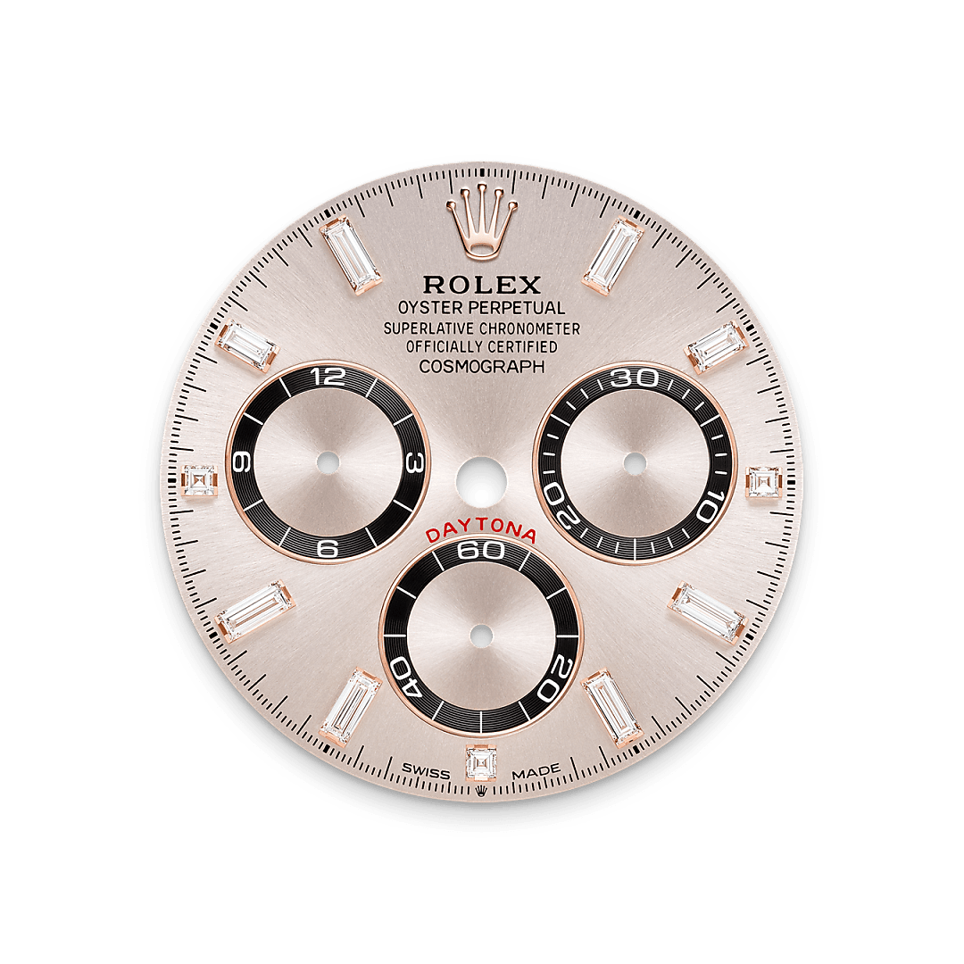 Rolex Cosmograph Daytona in 18 ct Everose gold with lugs set with diamonds, M126535TBR-0002 - Pisa 1940