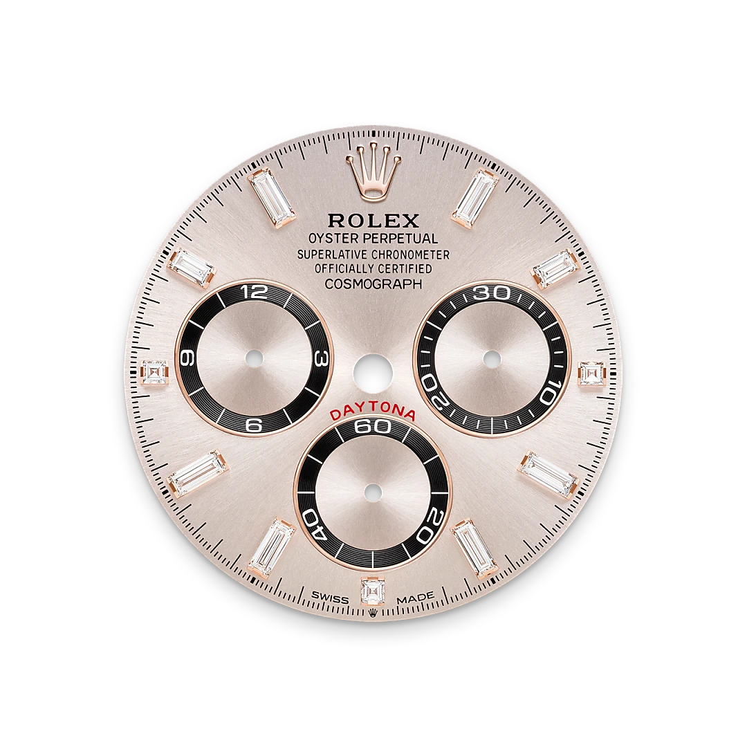 Rolex Cosmograph Daytona in Oro Everose 18 ct, anse con diamanti, M126535TBR-0002 - Pisa 1940
