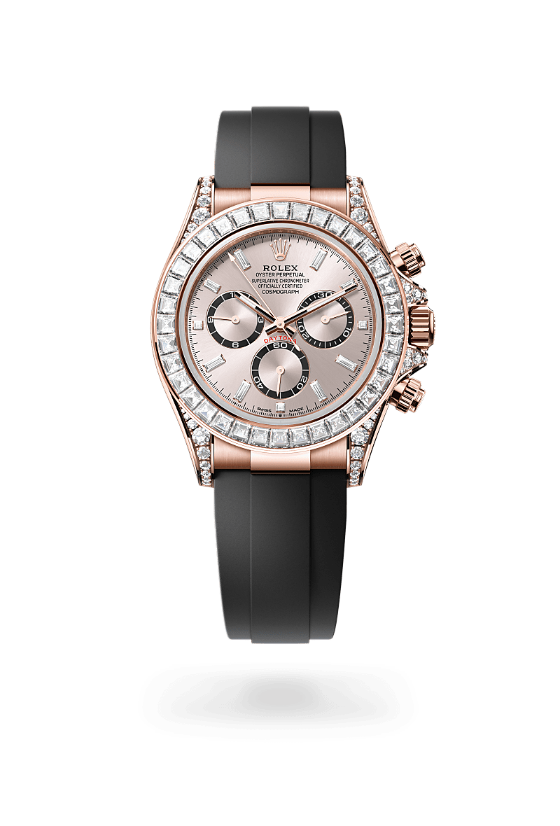 Rolex Cosmograph Daytona in 18 ct Everose gold with lugs set with diamonds, M126535TBR-0002 - Pisa 1940