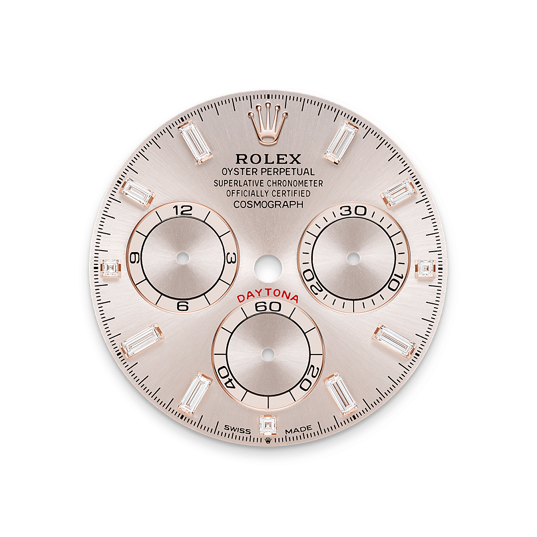 Rolex Cosmograph Daytona in 18 ct Everose gold with lugs set with diamonds, M126595TBR-0001 - Pisa 1940