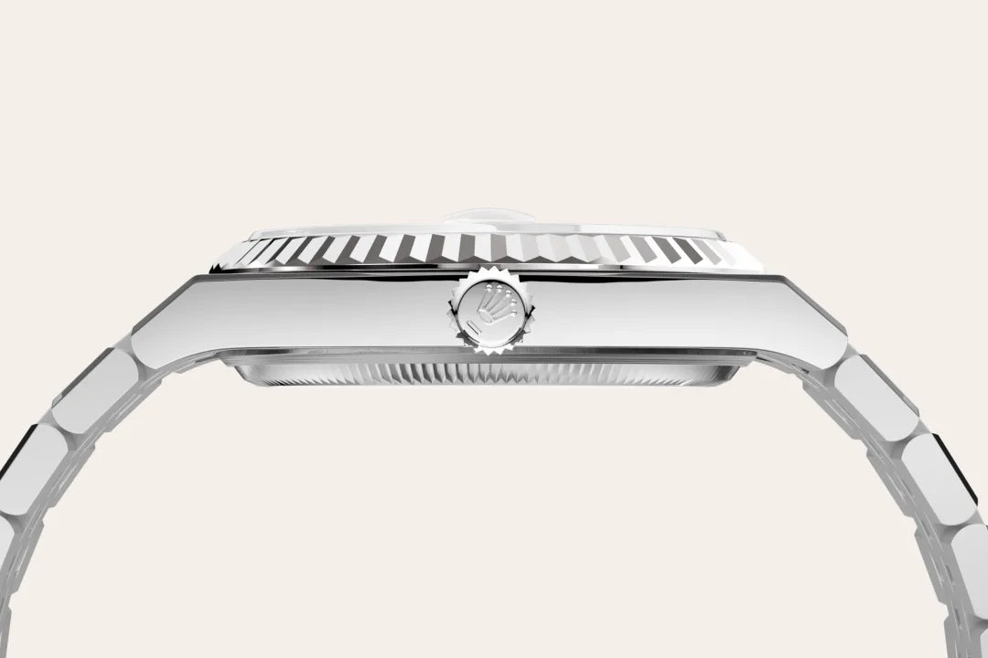 Rolex Land-Dweller in White Rolesor - combination of Oystersteel and white gold, M127234-0001 - Pisa 1940