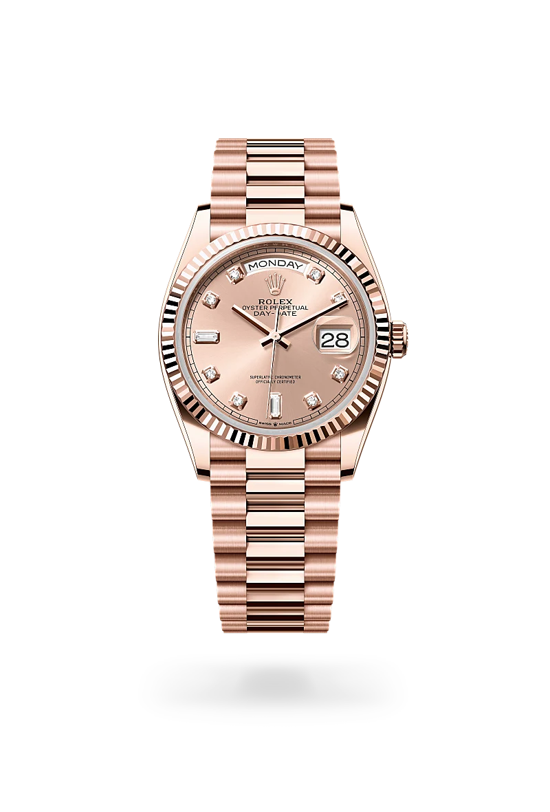 Rolex Day-Date in 18 ct Everose gold, M128235-0009 - Pisa 1940