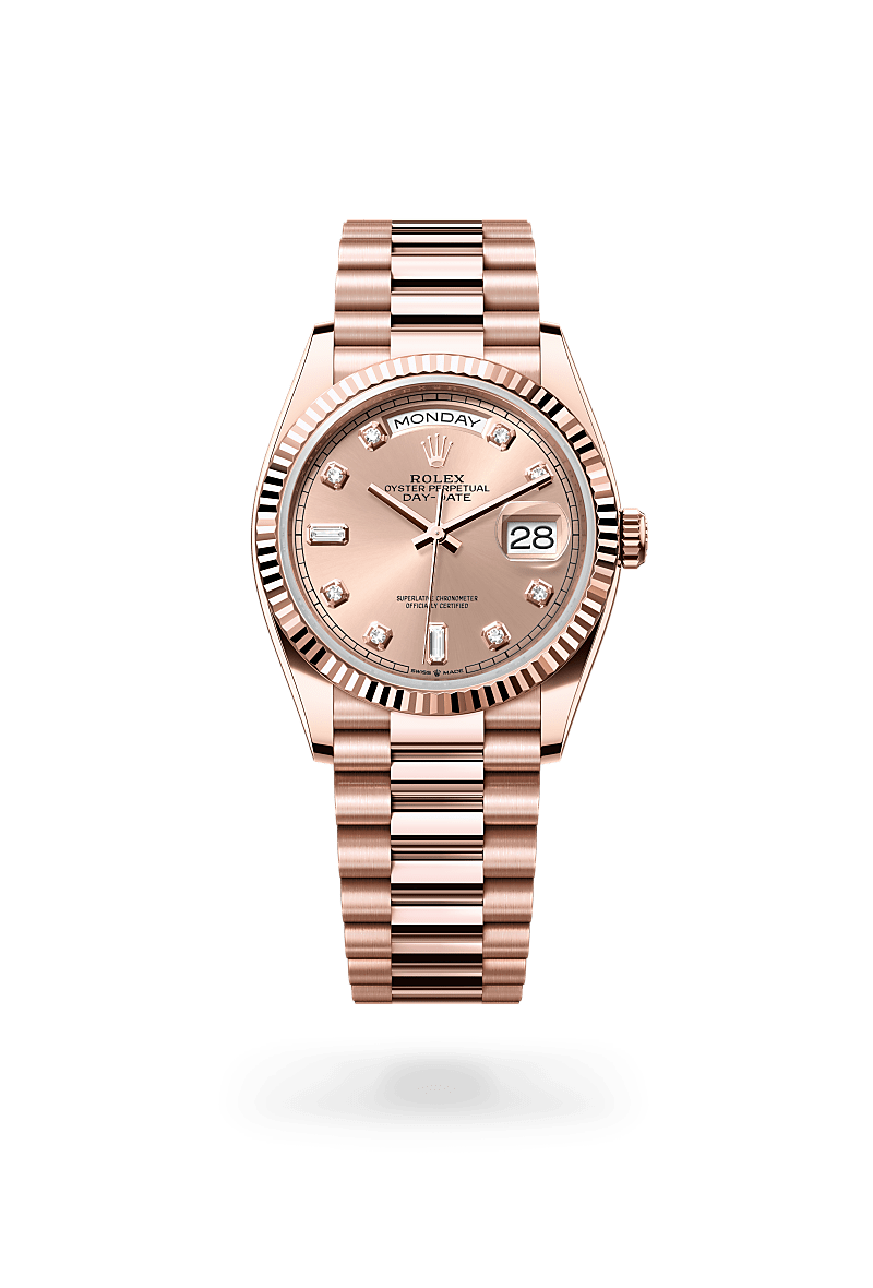 Rolex Day-Date in 18 ct Everose gold, M128235-0009 - Pisa 1940