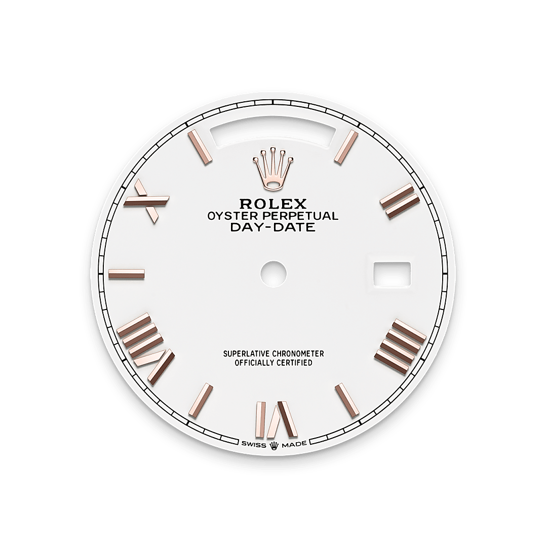 Rolex Day-Date in 18 ct Everose gold, M128235-0070 - Pisa 1940