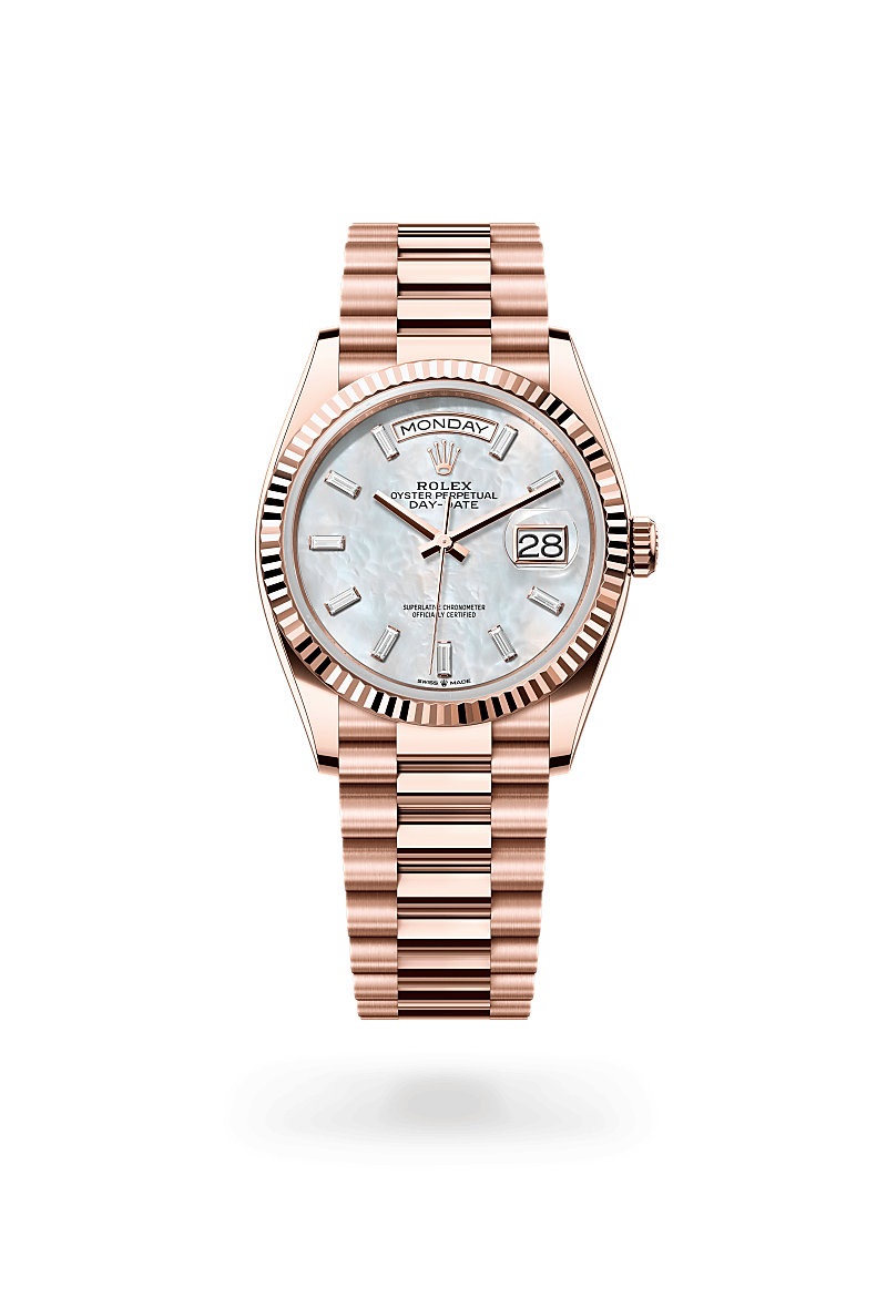 Rolex Day-Date in 18 ct Everose gold, M128235-0078 - Pisa 1940