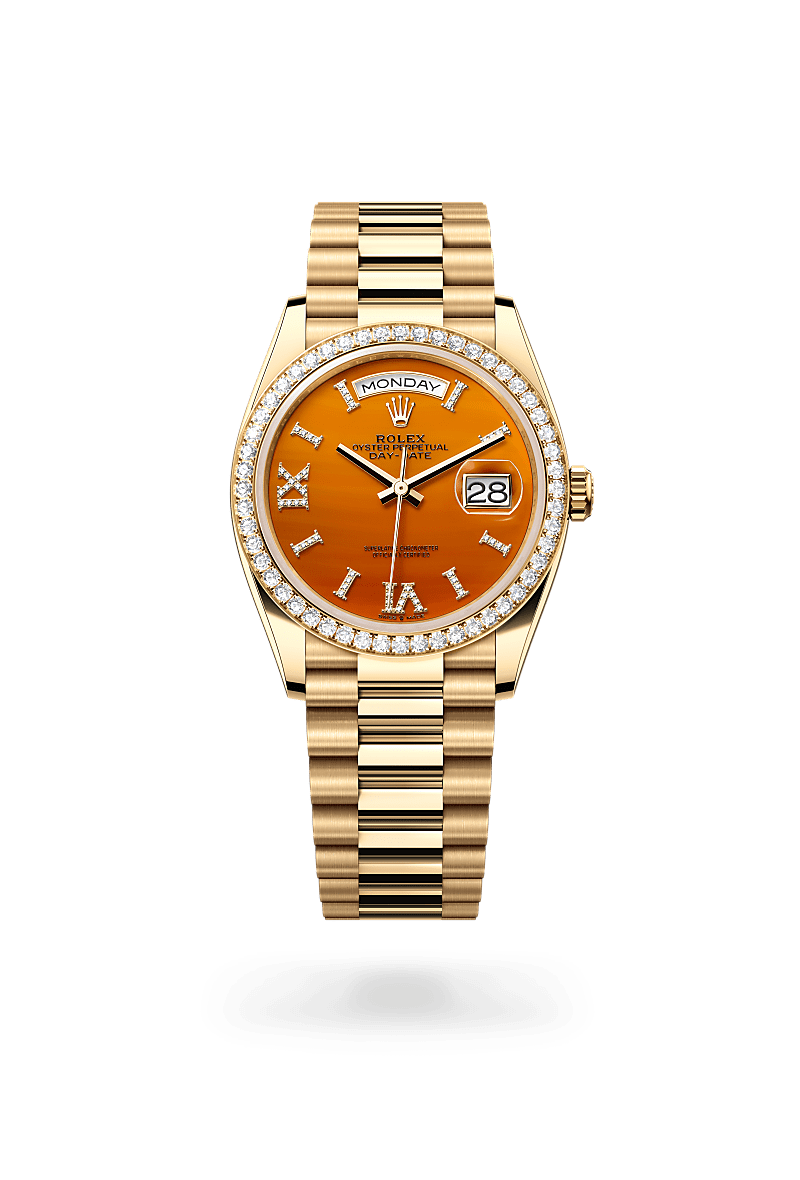 Rolex Day-Date in 18 ct yellow gold, M128348RBR-0049 - Pisa 1940