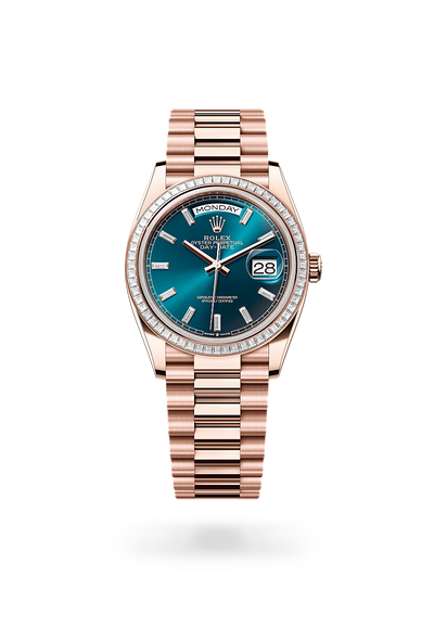 Rolex Day-Date in 18 ct Everose gold, M128395TBR-0032 - Pisa 1940