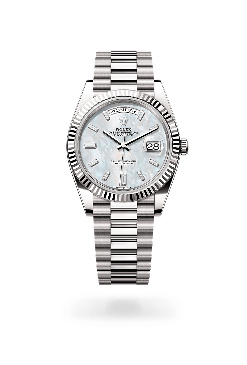 Rolex Day-Date in 18 ct white gold, M228239-0078 - Pisa 1940