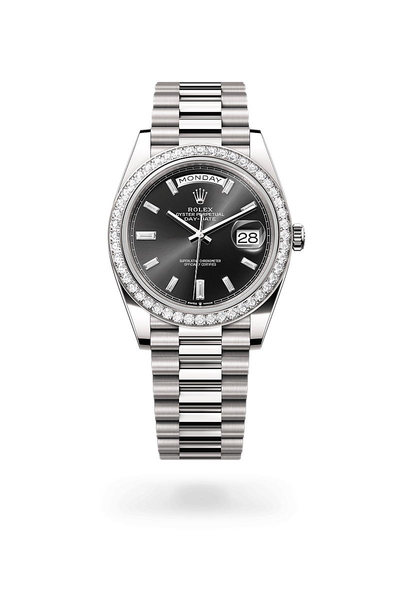 Rolex Day-Date in 18 ct white gold, M228349RBR-0003 - Pisa 1940