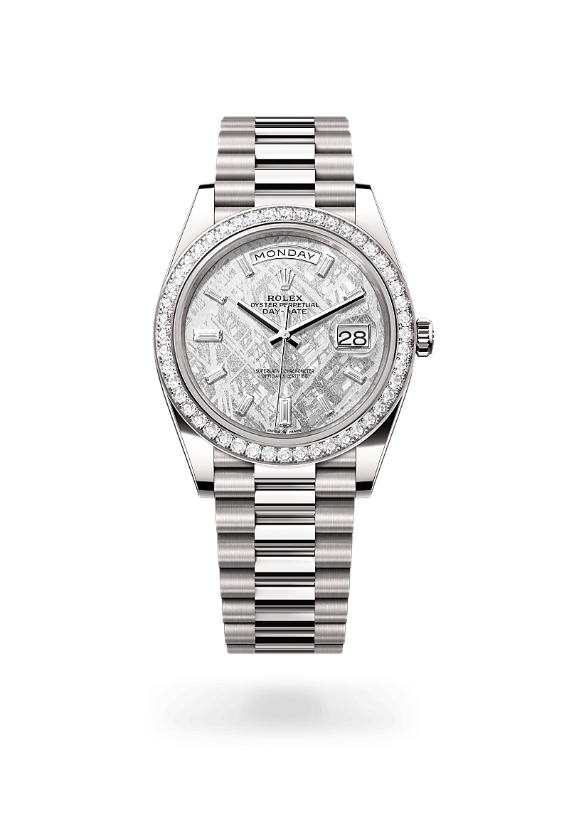 Rolex Day-Date in 18 ct white gold, M228349RBR-0040 - Pisa 1940