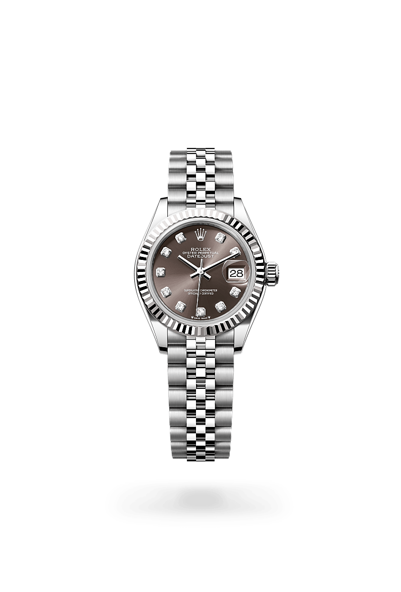 Rolex Lady-Datejust in White Rolesor - combination of Oystersteel and white gold, M279174-0015 - Pisa 1940