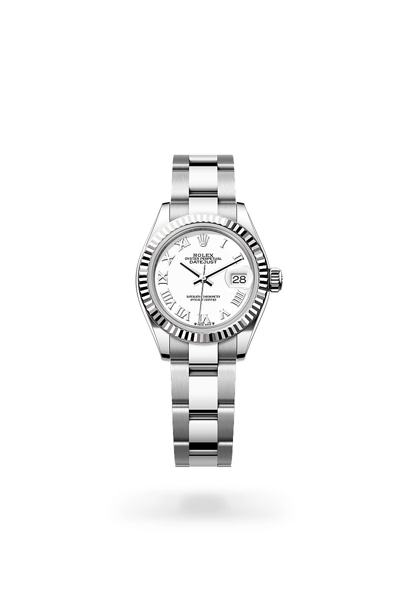 Rolex Lady-Datejust in White Rolesor - combination of Oystersteel and white gold, M279174-0020 - Pisa 1940
