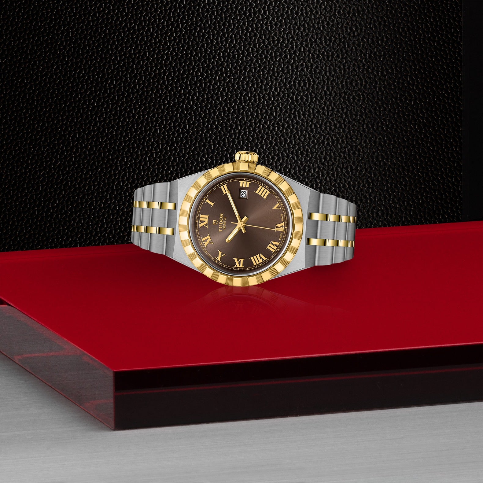 Orologio in acciaio e oro giallo Royal, 28 mm Tudor