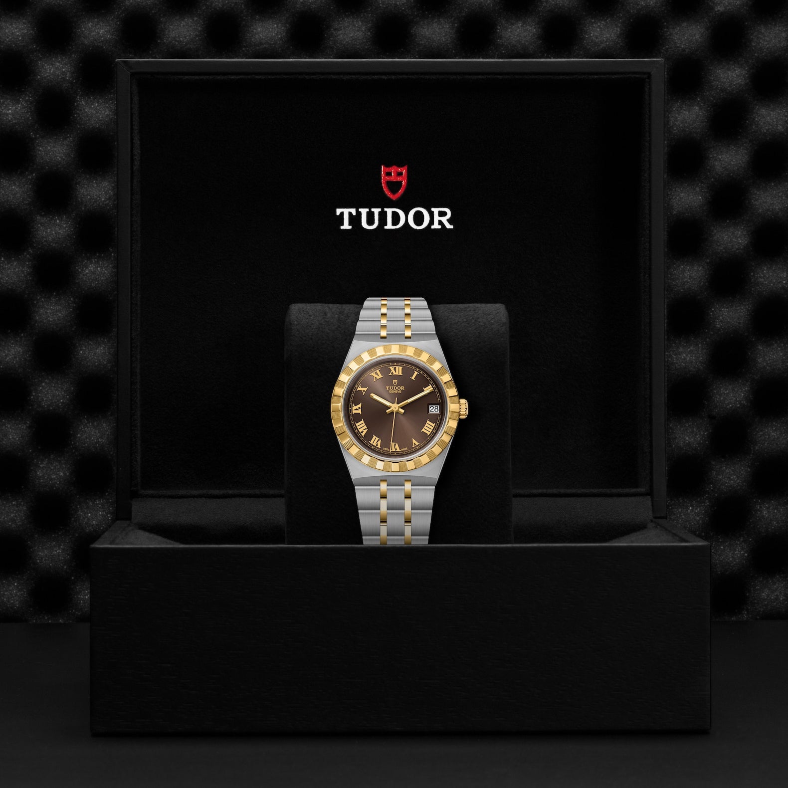 Orologio in acciaio e oro giallo Royal, 34 mm Tudor