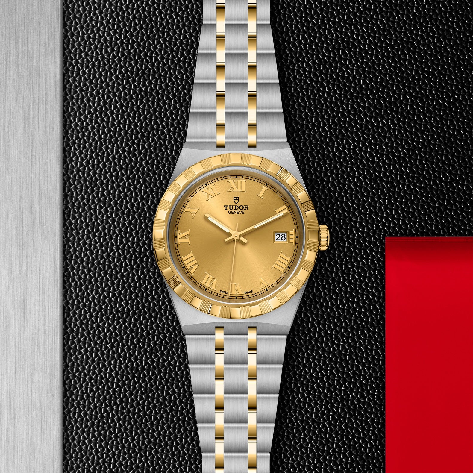 Orologio in acciaio e oro giallo Royal, 38 mm Tudor