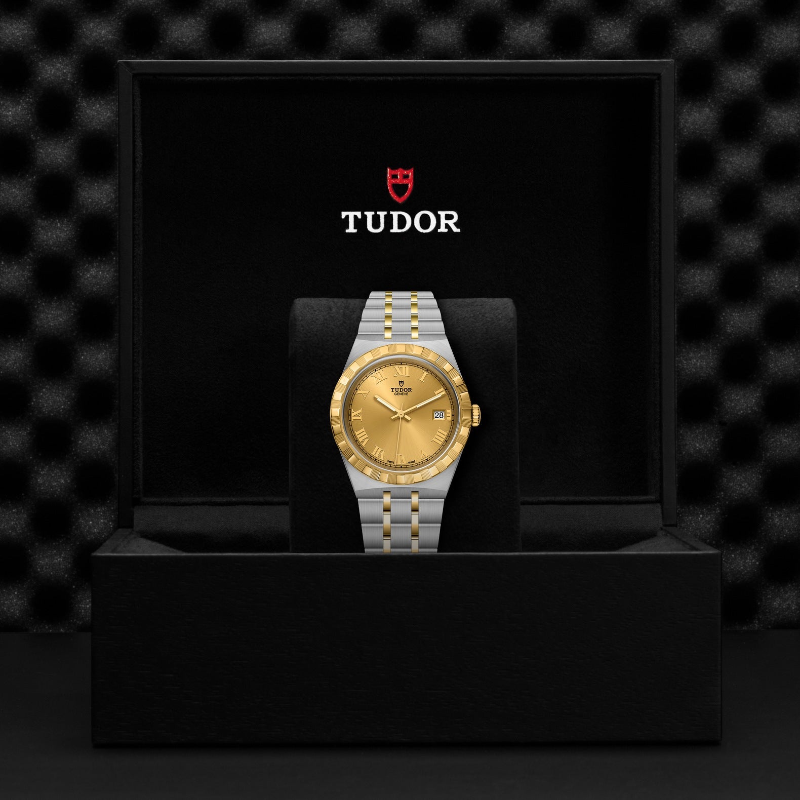 Orologio in acciaio e oro giallo Royal, 38 mm Tudor