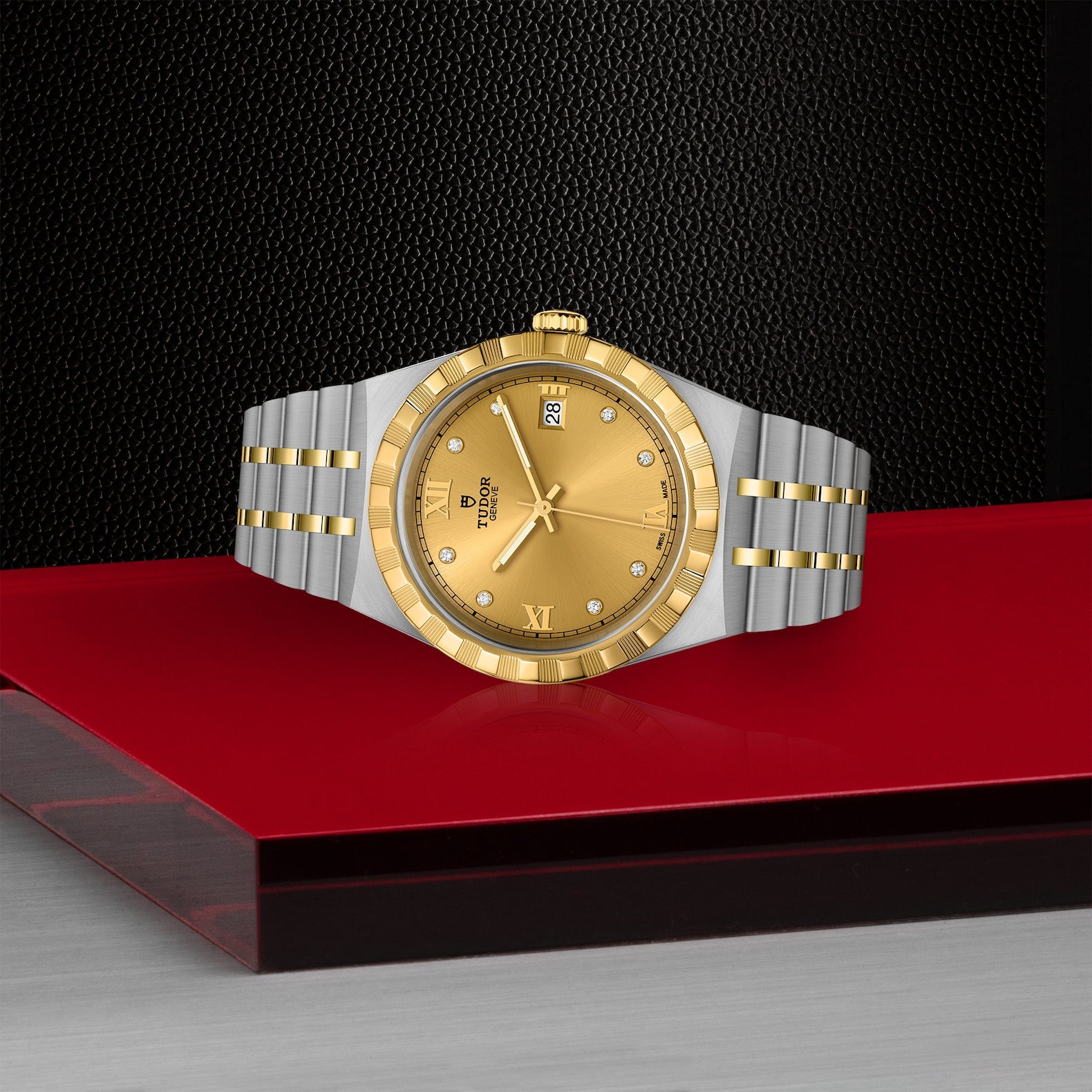 Orologio in acciaio e oro giallo Royal, 38 mm Tudor