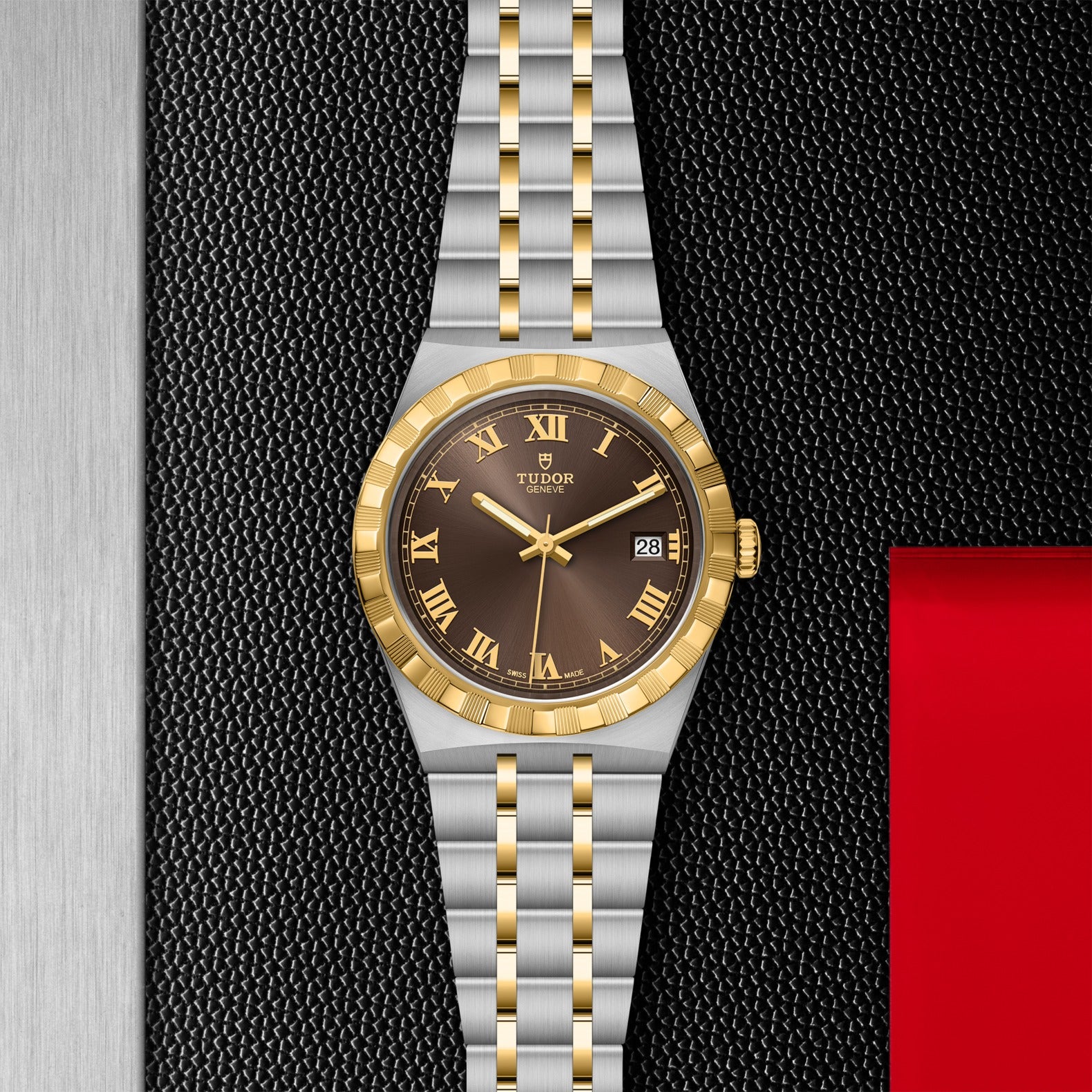 Orologio in acciaio e oro giallo Royal, 38 mm Tudor