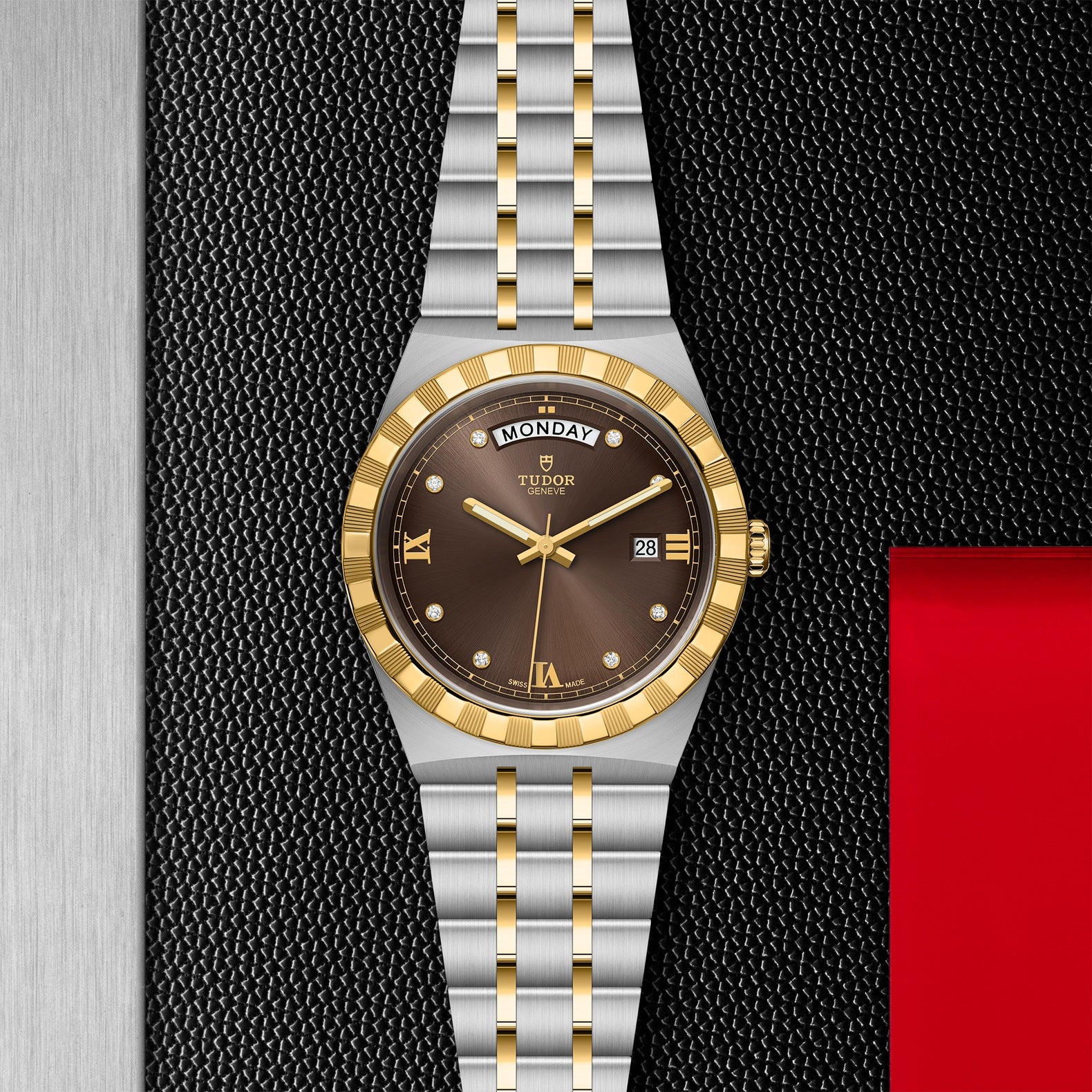 Orologio in acciaio e oro giallo Royal, 41 mm Tudor