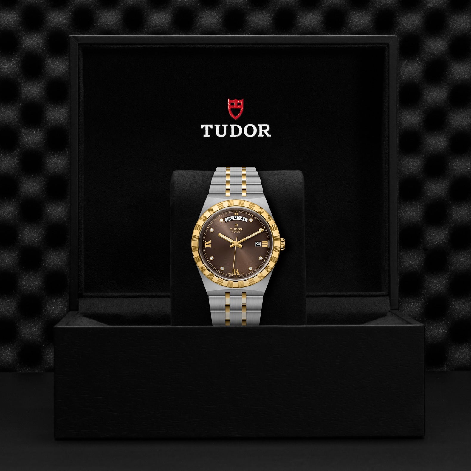 Orologio in acciaio e oro giallo Royal, 41 mm Tudor
